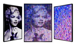 Miss Monroe by Patrick Rubinstein - Kinetic Original on Board sized 32x45 inches. Available from Whitewall Galleries